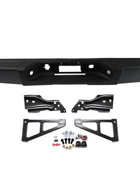 适用于雪佛兰08-13款Silverado后保险杠 索罗德原车黑色无孔款