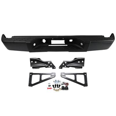 适用于雪佛兰08-13款Silverado后保险杠 索罗德原车黑色无孔款