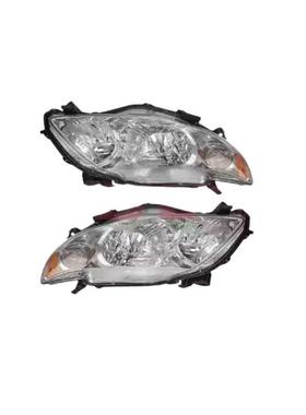 适用于丰田2007-2009款卡罗拉美版前大灯美版白底 R 81110-02670