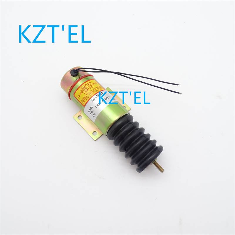 适用于康明斯D513-A32V12 12V挖掘机发动机熄火电磁阀2001-12E2U1