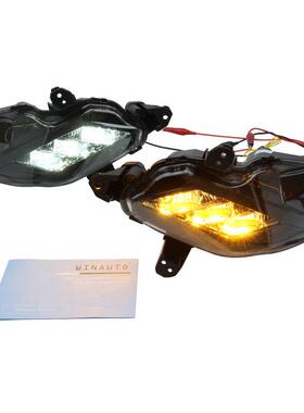 适用于起亚 Optima K5 2021 LED日行灯日间行灯带黄光前雾灯