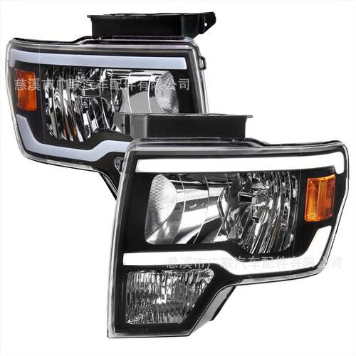 汽车头灯适用于 FORD F150 2009 2014 PICK LED日行灯汽车前大灯