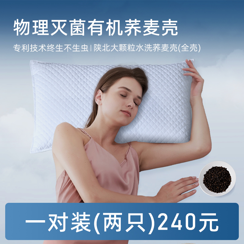 荞麦壳枕芯分区固定荞麦不乱跑