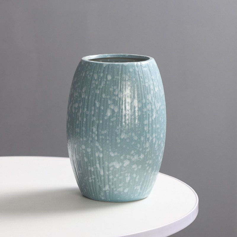 无孔复古简约陶瓷装饰花瓶干花鲜花粗陶陶罐家居客厅桌面插花摆件,家居饰品,花瓶,淘宝优惠券,粉丝福利购,淘宝优惠卷