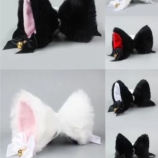 兽毛绒日系发夹猫可爱饰品发卡头饰耳朵狐狸仿真耳儿童节发夹女