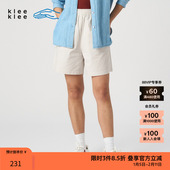 短裤 素然klee 女士经典 干爽舒适环保棉盐缩A型休闲裤 klee 夏季