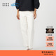 女士经典 休闲环保棉白色牛仔锥裤 klee 夏季 新品 素然klee
