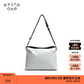素然extra one 设计师品牌设计感创意帆布翻盖骑行斜挎包单肩包