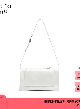 素然extra one 亮面涂层油蜡皮挺阔单肩手拎馄饨包