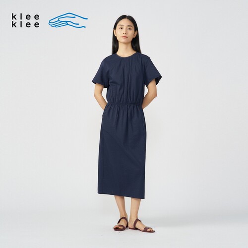 kleeklee丝棉泡泡纱连衣裙