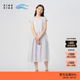 新品 素然klee klee 夏季 女士气质环保棉小提花棉布长连衣裙