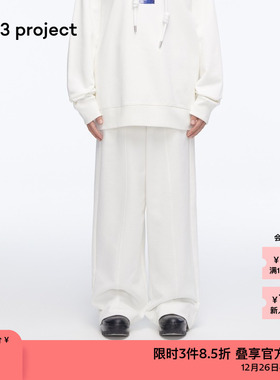 素然3ge3 project 秋季女士休闲个性柔软舒适纯棉直筒裤