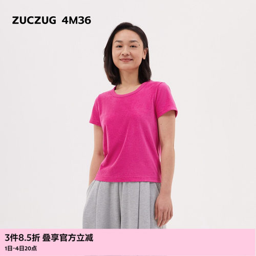 ZUCZUG4M36小U领修身短袖T恤