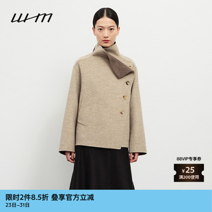 素然WHM 女士气质慵懒舒适设计感双面呢短夹克 秋季