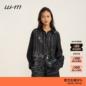 女士复古设计感气质印花丝棉宽松衬衫 夏季 新品 素然WHM