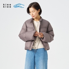 素然klee klee 秋季女士休闲舒适回收尼龙短款羽绒服