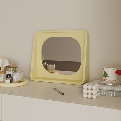 多巴胺彩色化妆镜卧室桌面台式镜