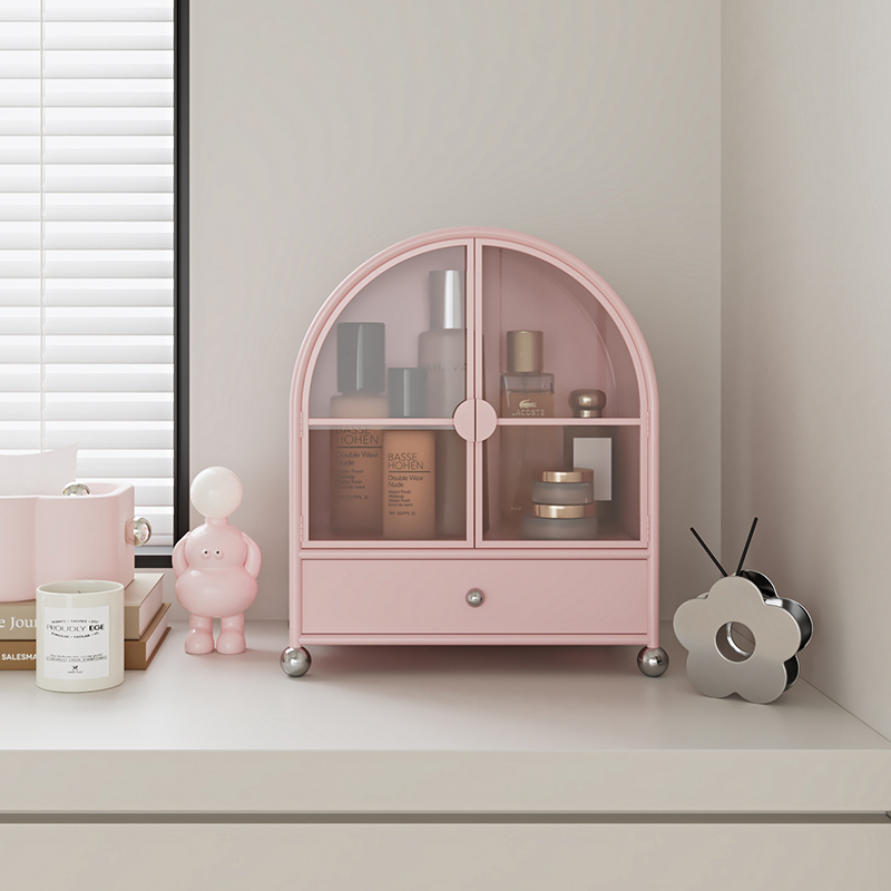 多巴胺彩色化妆品收纳柜储物柜