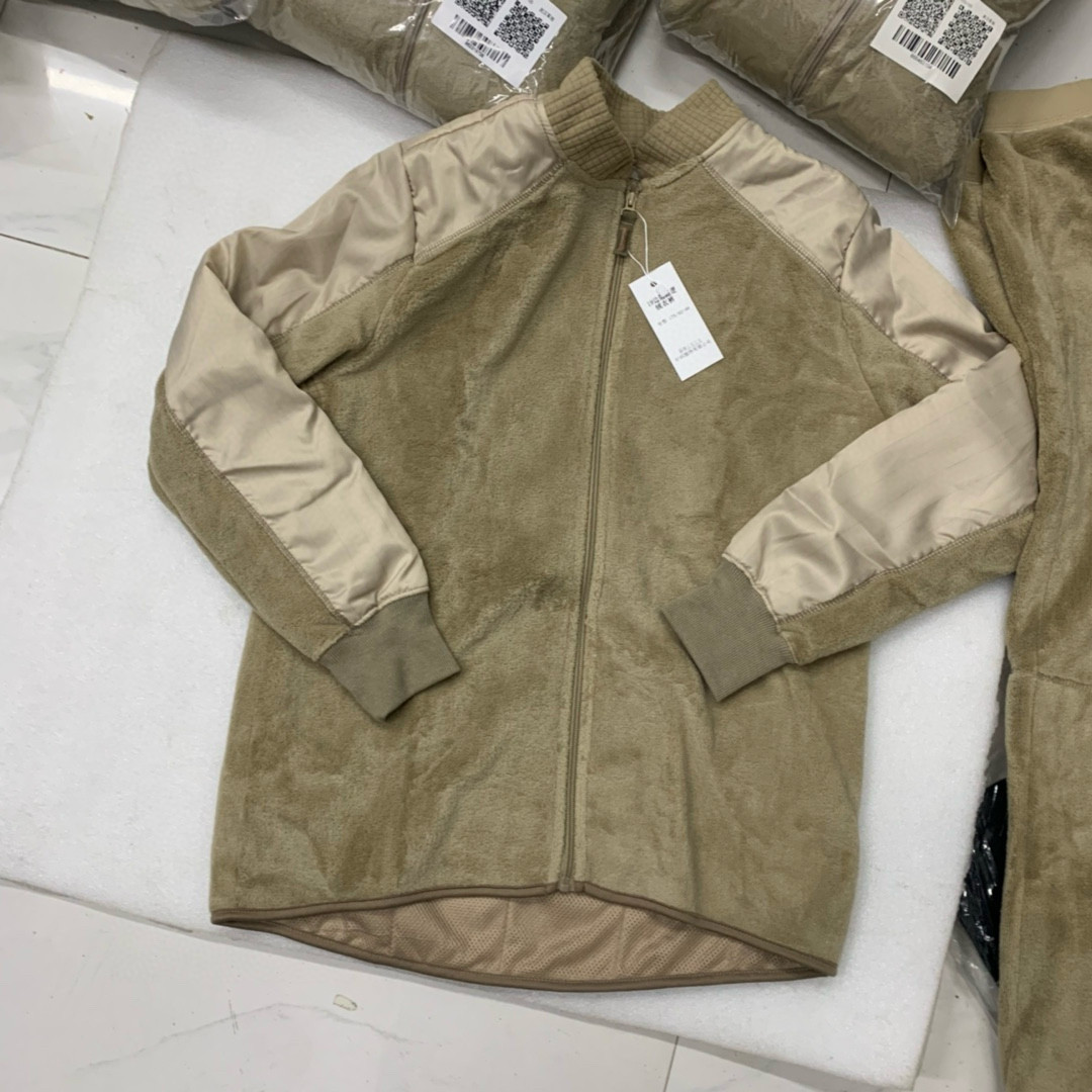 际华绒衣裤套装男防寒保暖土黄色绒衣绒裤