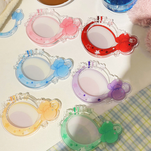 倩子酱goods小勺子亚克力谷美谷子收纳58mm展示框二次元吧唧砖