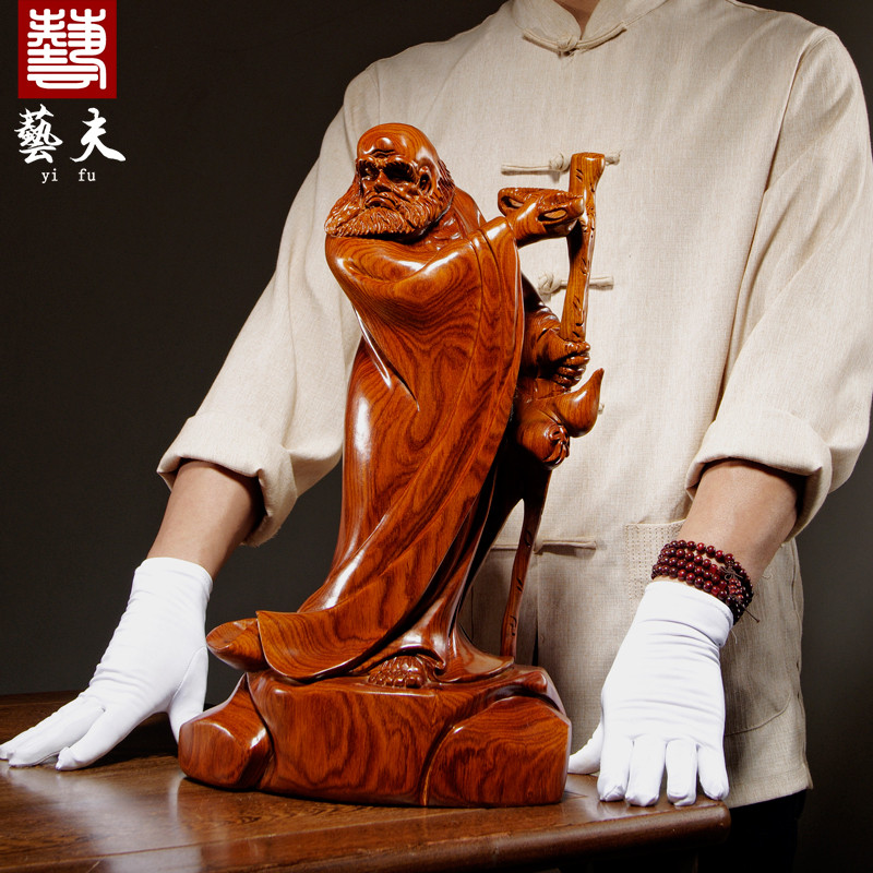 雕刻佛像家居客厅禅意风工艺品