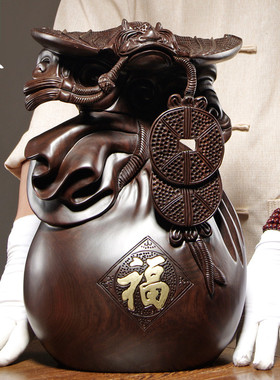 寓意家居客厅蝙蝠铜钱送福纳福