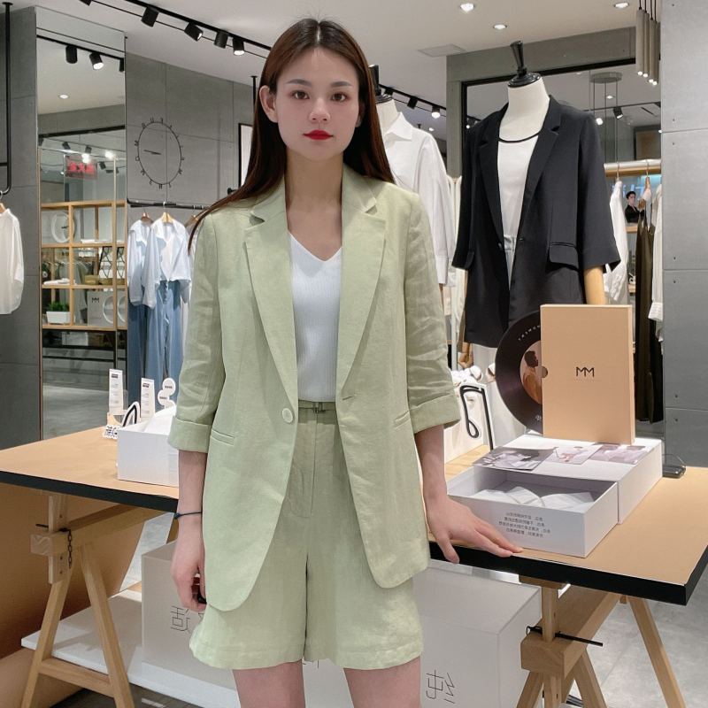 麦檬女士简约休闲时尚西服外套5E6111231图片