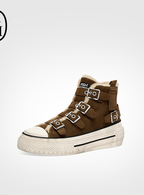 ASH女鞋2025秋季欣款RAINBOW FUR舒适高帮时尚休闲鞋AP340L40046