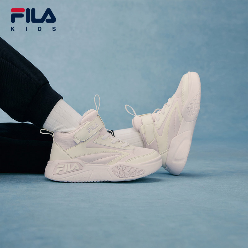 FILA斐乐儿童2025年冬季新款男女小童高帮防滑板鞋K14G541301,童鞋/婴儿鞋/亲子鞋,板鞋,淘宝优惠券,粉丝福利购,淘宝优惠卷