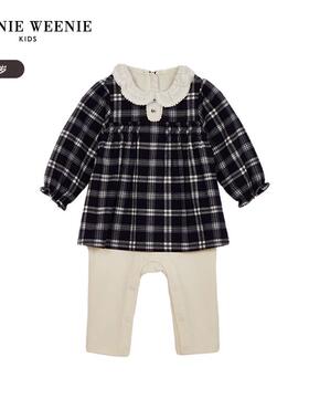 TeenieWeenie Kids小熊童装2023冬款女宝宝连体服T0SU234T51B