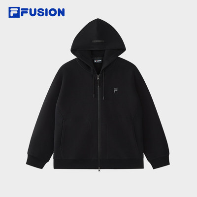 FILA FUSION斐乐潮牌针织连帽外套男2026春新休闲上衣T11M615503F