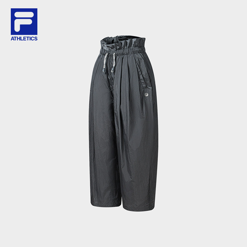 FILA 斐乐官方女装裤2026秋季新款宽松裤子裤茧型裤A11W631806F