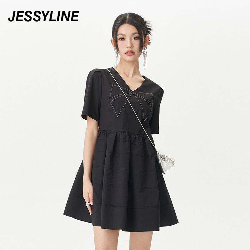jessyline v领修身连衣裙 324211422