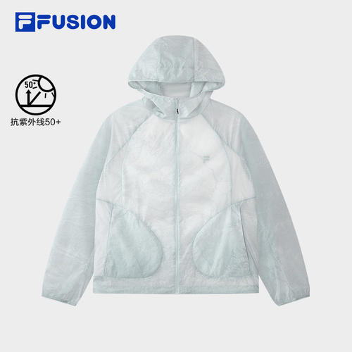 UPF50+防晒衣|FILA FUSION斐乐官方男2026新夏连帽T11W621703F