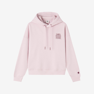 乐卡克女款加绒运动休闲时尚连帽卫衣L254WCNRST01