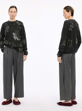 JNBY/江南布衣25秋新品休闲裤宽松阔腿裤5P8E13110