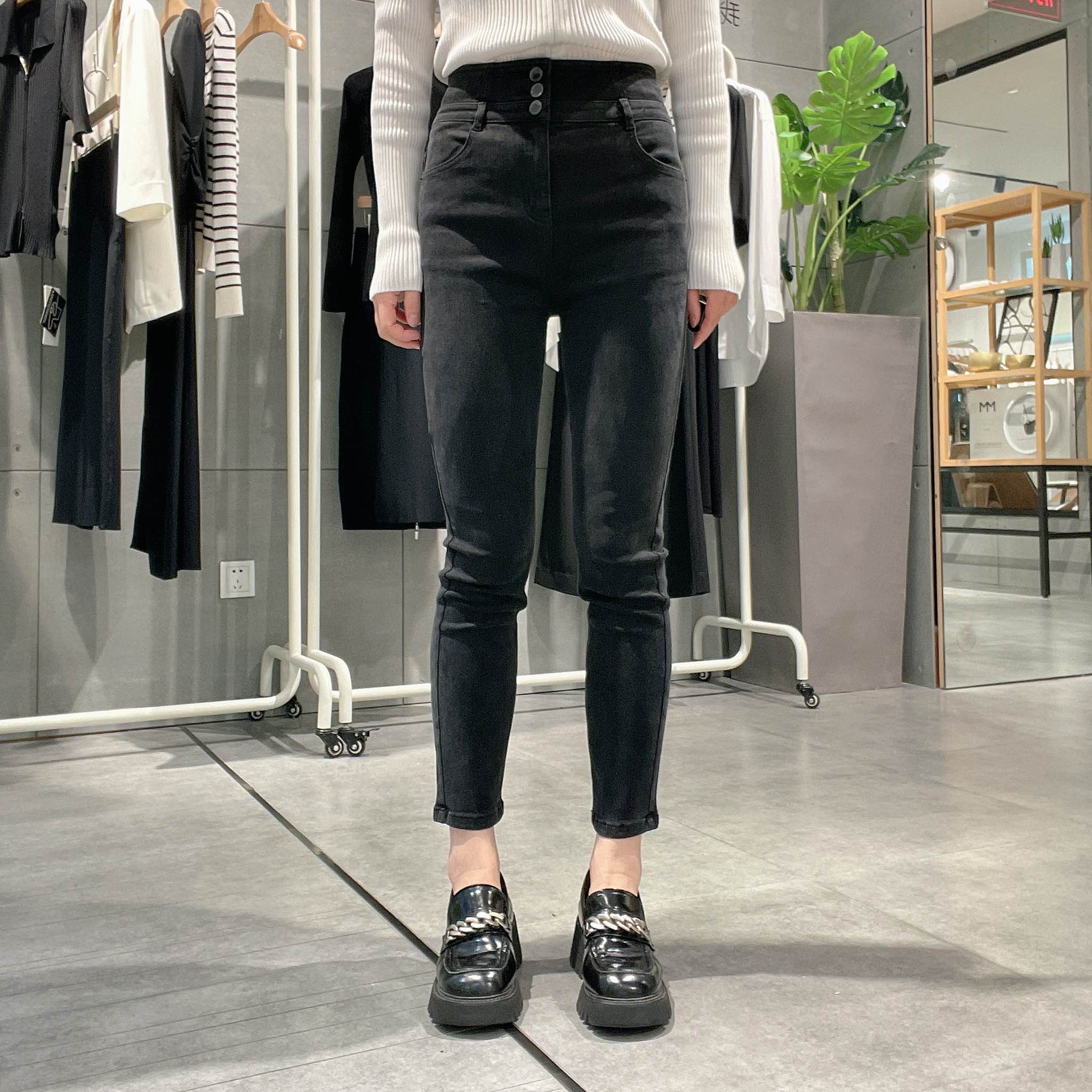 麦檬女士时尚简约裤子5998250191图片