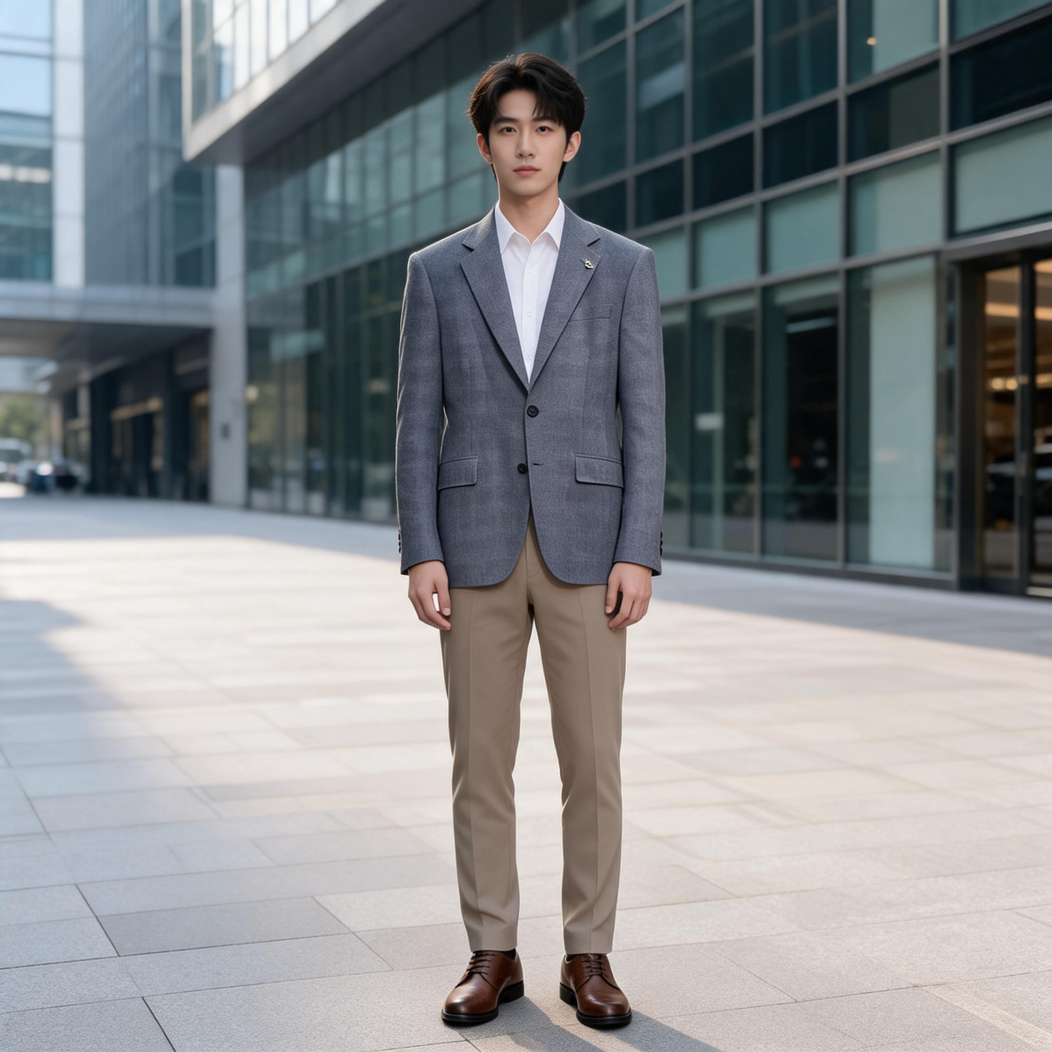 雅戈尔商务暗纹休闲正装男士灰色西服外套YOTN217310DJY
