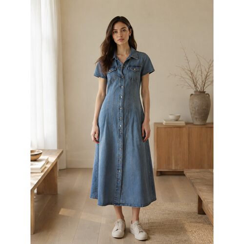 Levi’s李维斯女士复古收腰牛仔连衣裙0088W-0001