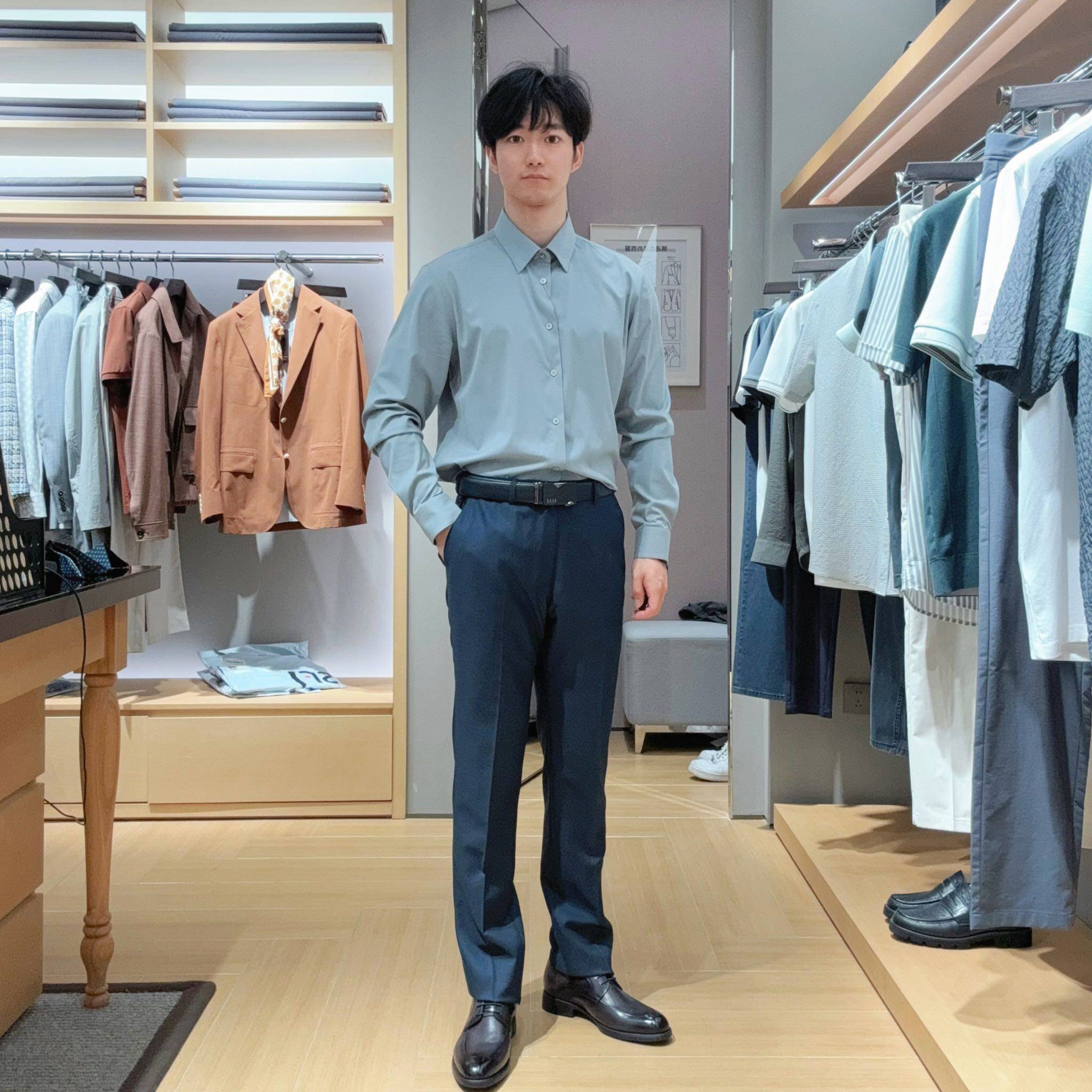 报喜鸟男士简约时尚西裤EBD241004U