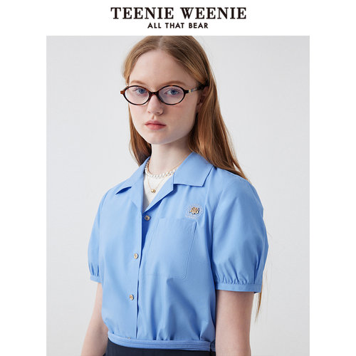 Teenie Weenie小熊女士简约时尚衬衫TTYA252404W