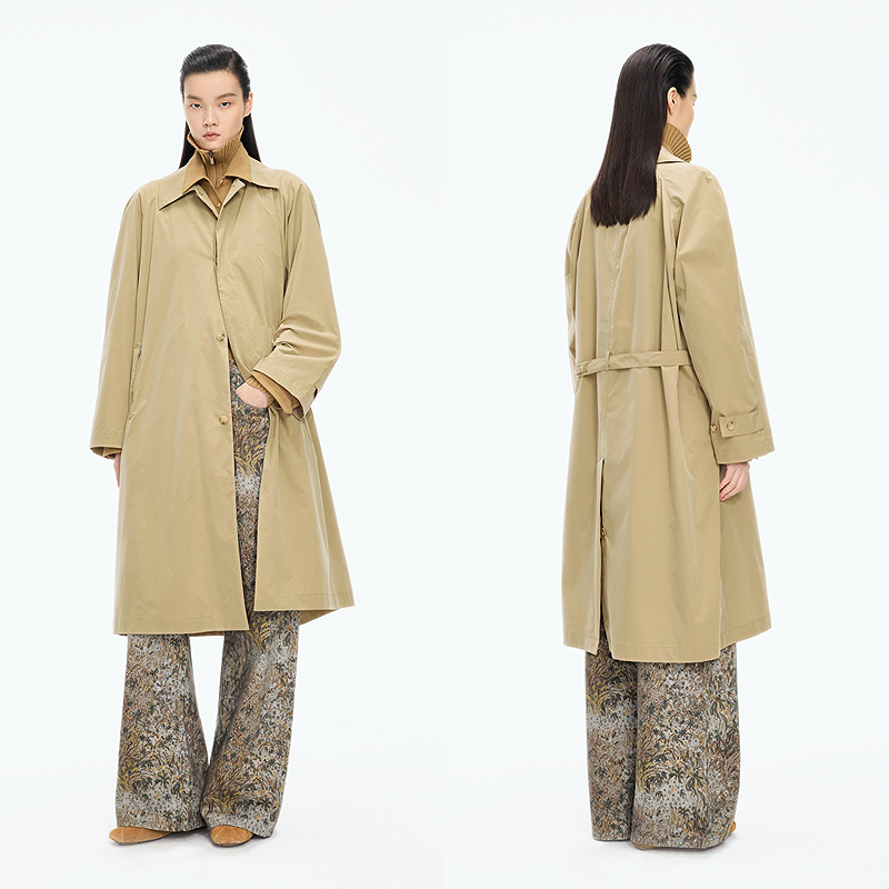 JNBY/江南布衣25秋风衣A型宽松插肩袖5P8913430