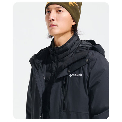 Columbia哥伦比亚户外男防水鹅绒三合一外套 XE5599