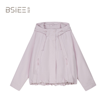BSiEE本涩25年秋新款连帽工装风短外套女F1598A05