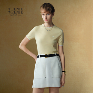 TeenieWeenie小熊女装 圆领 短袖毛衣