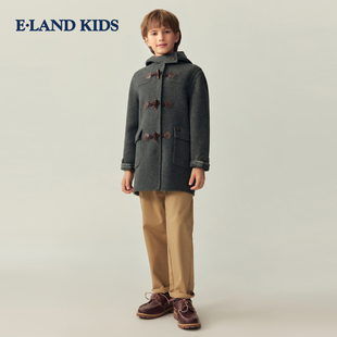 eland kids衣恋童装男女童呢大衣25年冬季新品外套EKJWF8T11B