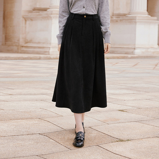 香影轻职场西装半身裙女高腰量感大摆a字裙