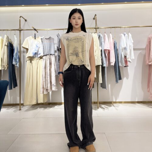 谜底女士休闲简约裤子262MJ0482