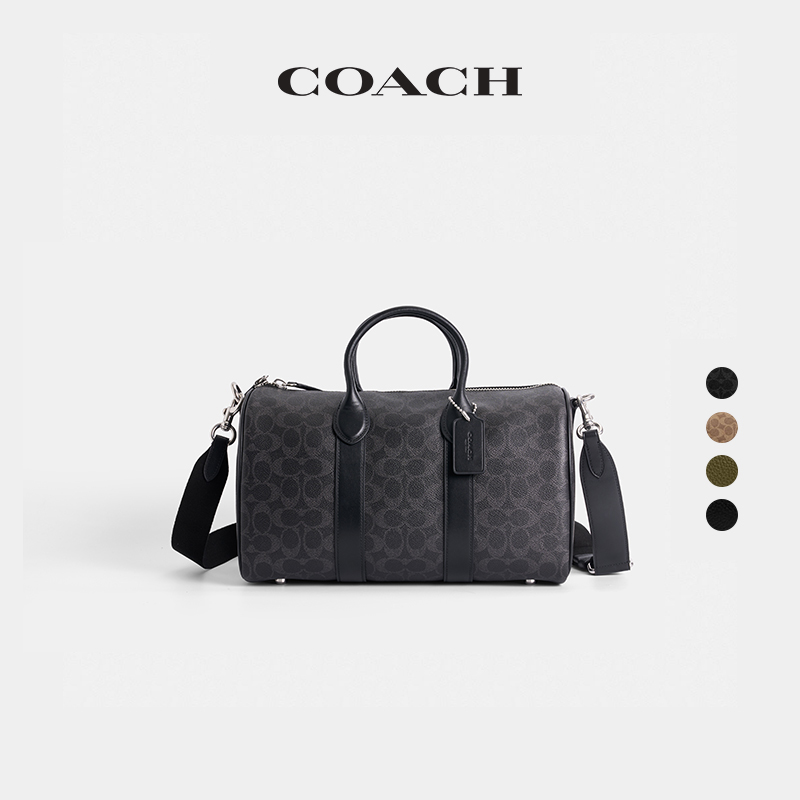 COACH/蔻驰男女同款COMPASS 35号老花手袋斜挎包单肩包CCD92