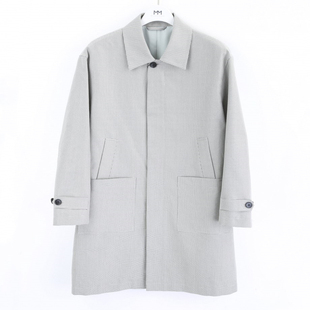 MM/麦檬男装男士格纹时尚休闲外套风衣9F2260081